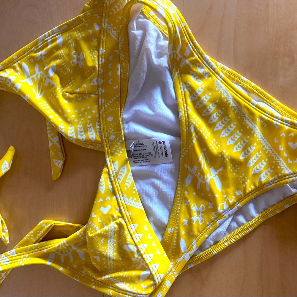 Patagonia Yellow Print Bikini - L
